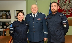 Komendant Wojewódzki gościł policjantów , którzy wrócili z Kosowa.