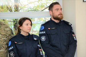 spotkanie policjantów wracających z misji w Kosovie z Komendantem Wojewódzkim Policji w Łodzi.