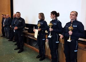 Policjanci podczas Konkursu na Najlepszego Oskarżyciela Publicznego województwa łódzkiego.