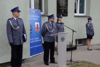 Wystąpienie I Z-cy Komendanta Powiatowego Policji w Łęczycy.