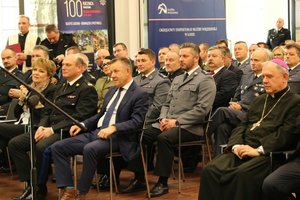 wigilijne spotkanie przedstawicieli służb mundurowych województwa łódzkiego