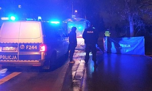 Policjanci na miejscu zdarzenia.