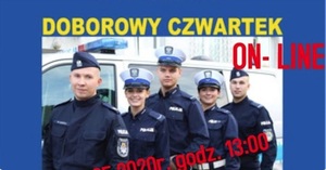 Plakat zachęcający do wstąpienia do policji.