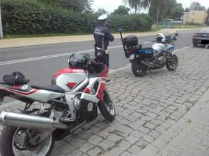 motocykle i policyjna kontrola