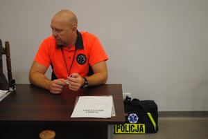 ćwiczenie Tarcza w piotrkowskiej komendzie policji