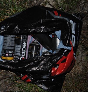 zabezpieczone przez policje farby