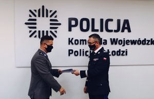 Komendant Wojewódzki Policji w Łodzi przekazuje decyzję o powołaniu mł. insp. Tomasz Jędrzejowski.