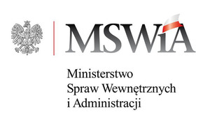 Logo Ministerstwa Spraw Wewnętrznych i Administracji.