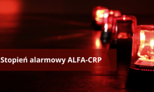 Plakat - stopień alarmowy ALFA-CRP