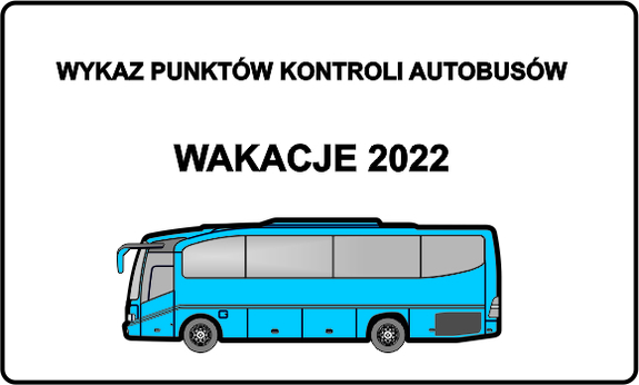 grafika z autobusem i napisem wykaz kontroli autobusów