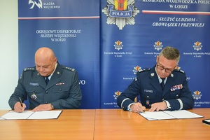 Podpisanie porozumienia o współpracy policji i służby więziennej.