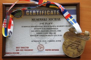 certyfikat medalisty