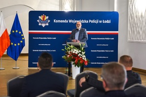 konferencja podsumowująca projekt, wystąpienie inspektora Dariusza Walichnowskiego