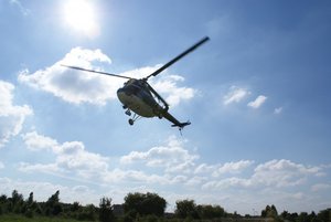 policyjny śmigłowiec