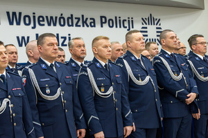 Komendanci i kadra kierownicza garnizonu łódzkiego.