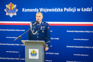 Komendant Michułka przemawia.