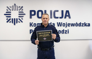 Komendant Wojewódzki Policji w Łodzi inspektor Arkadiusz Sylwestrzak.