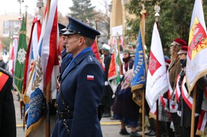 Poczet sztandarowy KWP w Łodzi