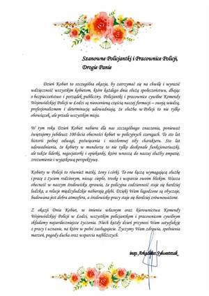 Życzenia policjanta.