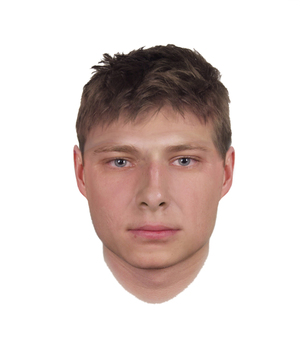 Twarz mężczyzny na portrecie pamięciowym