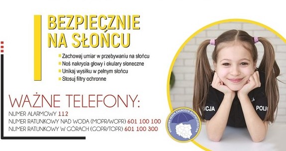 fragment plakatu ze zdjęciem dziewczynki.