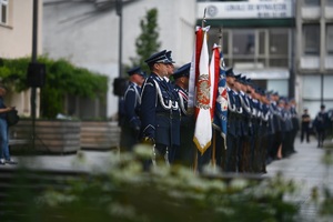 Policjanci w trakcie uroczystości.
