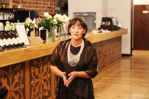 Pełnomocniczka KWP w Łodzi w trakcie przemowy.