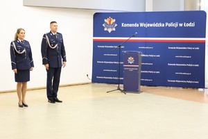 Komendanci w trakcie uroczystości.