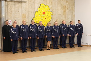 Kadra kierownicza garnizonu łódzkiego.
