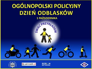 Ogólnopolski Dzień Odblasków, grafika akcji świeć przykładem.
