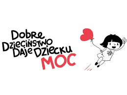 Dobre dzieciństwo daje dziecku moc dziecko lecące do góry z balonikiem w reku.