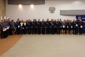Grupowe zdjęcie wszystkich policjantów.