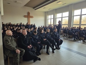 Wykład Prezesa Rodzina Policyjna 1939 r. dla młodzieży klas mundurowych.