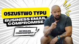 Kampania oszustwo typu business email, mężczyzna.