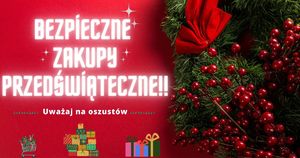 Grafika dotycząca zakupów przedświątecznych.