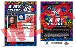 Wzór identyfikatorów WOŚP.