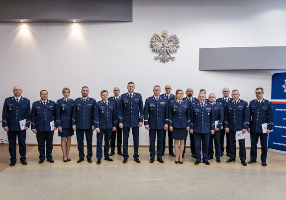 Kadra kierownicza garnizonu łódzkiego.