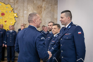 Komendant Wojewódzki Policji w Łodzi gratuluje I Zastępcy.