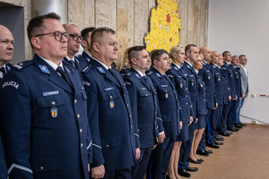 Kadra kierownicza garnizonu łódzkiego.