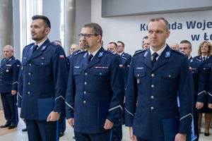 Mianowani oficerowie Policji.