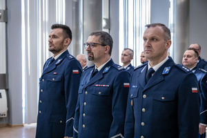 Mianowani oficerowie Policji.