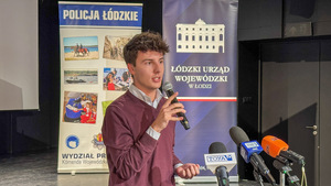 Jakub Petera Przewodniczący Młodzieżowego Sejmiku Województwa Łódzkiego.