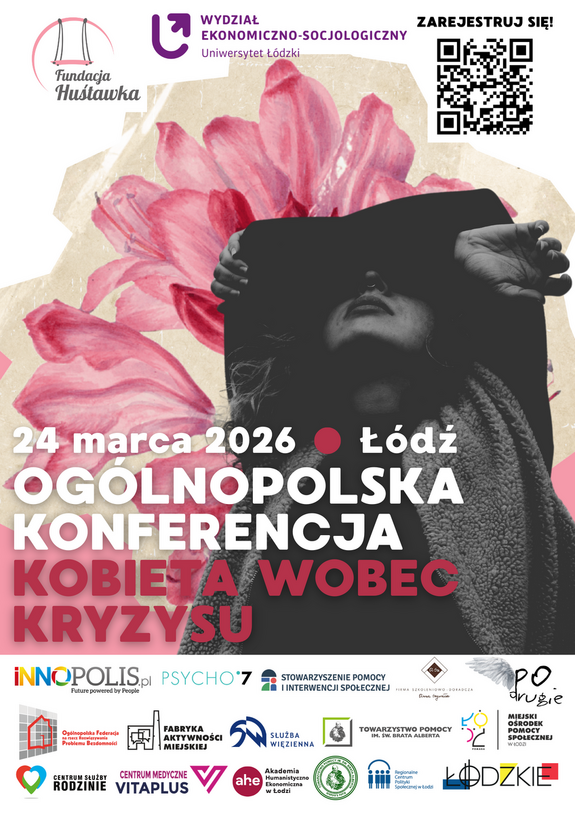Plakat Ogólnopolskiej Konferencji "Kobieta wobec kryzysu".