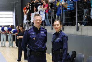 Policjanci w trakcie konkursu.