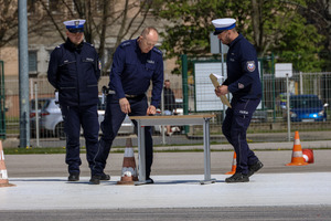 Policjanci ruchu drogowego.