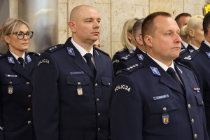 Kadra Kierownicza na uroczystej zbiórce.
