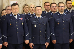 Kadra Kierownicza podczas uroczystej zbiórki.