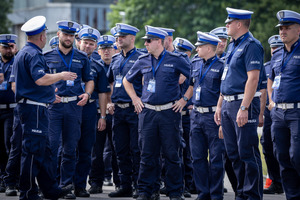 Policjanci Ruchu Drogowego.