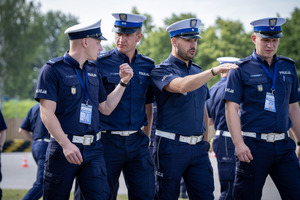 Policjanci Ruchu Drogowego.