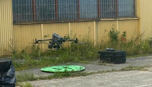 Dron wykorzystywany podczas szkolenia.